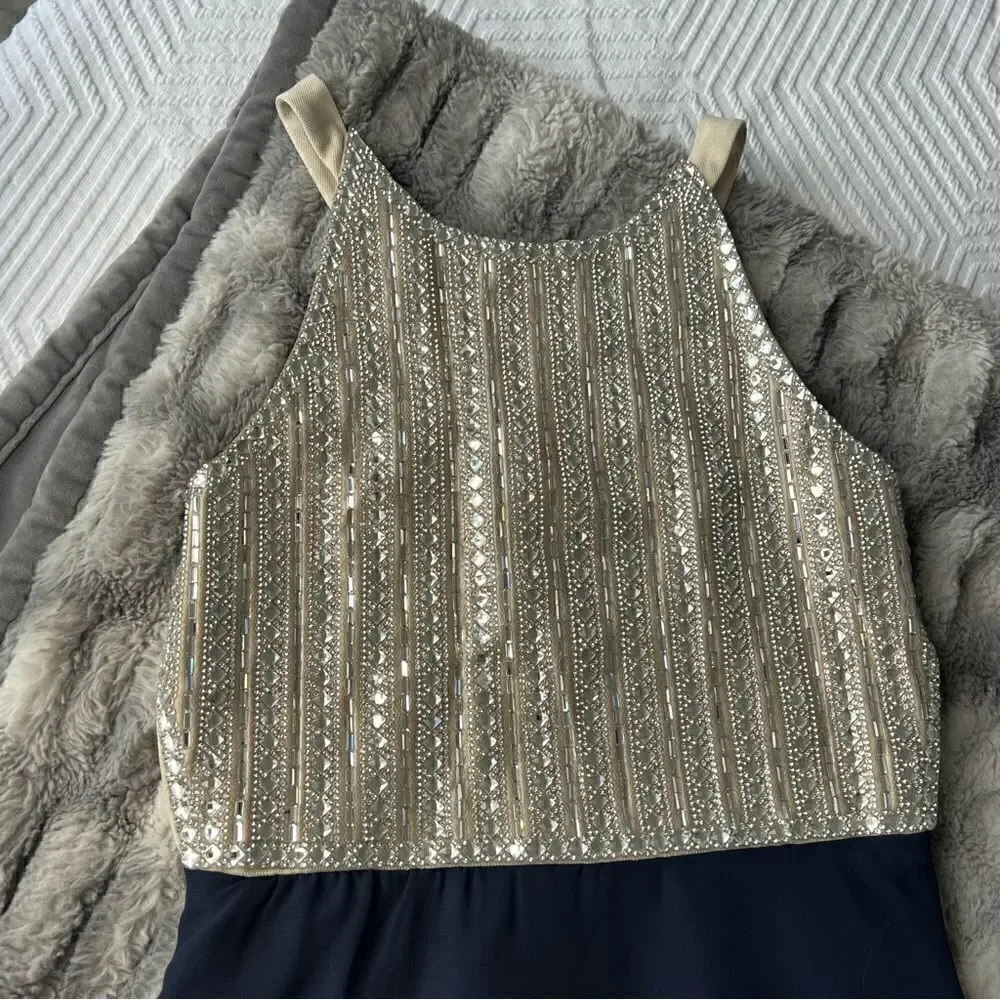 TWEEN DIVA Girls Jewel Halter Midi Dress    Size 10.